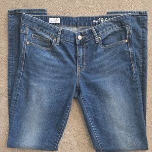 GAP Women's Extra Long Blue Skinny Jeans